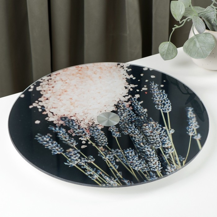 Подставка стеклянная для торта вращающаяся Magistro «Лаванда», d=32 см Подставка стеклянная для торта вращающаяся Magistro «Лаванда», d=32 см