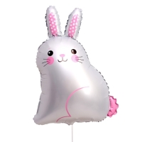 Шар фольгированный 30" «Белый зайка» Шар фольгированный 30" «Белый зайка»
