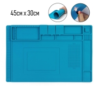 Термостойкий силиконовый коврик для ремонта часов, нескользящий, 45 х 30 см Термостойкий силиконовый коврик для ремонта часов, нескользящий, 45 х 30 см