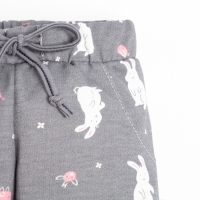 Ползунки-штанишки Крошка Я "Princess", рост 80-86 см, цвет серый