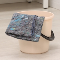 Салфетка - тряпка хозяйственная Доляна, 80&times;100 см, плотность 180 г/м&sup2;, строчка 2,5 мм, с оверлоком, цвет серый