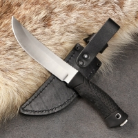 Нож кавказский "Змей" с ножнами, сталь - 65х13, рукоять - эластрон Нож кавказский "Змей" с ножнами, сталь - 65х13, рукоять - эластрон