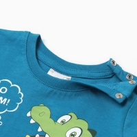 Футболка для мальчика, цвет морской, рост 86 см