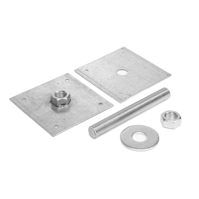 Анкер ЛОМ, регулируемый по высоте, оцинкованный, М24х200х150 мм