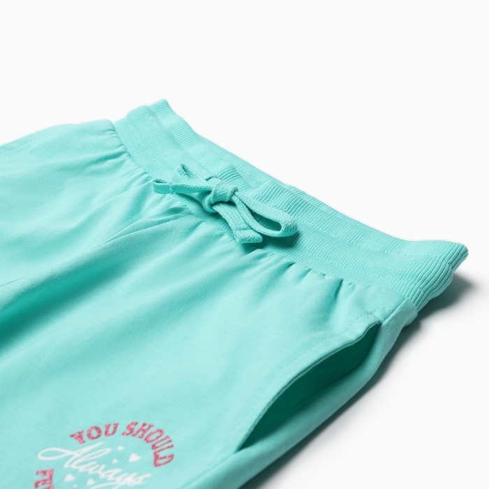 Шорты для девочки А.101278, цвет ментол, рост 110