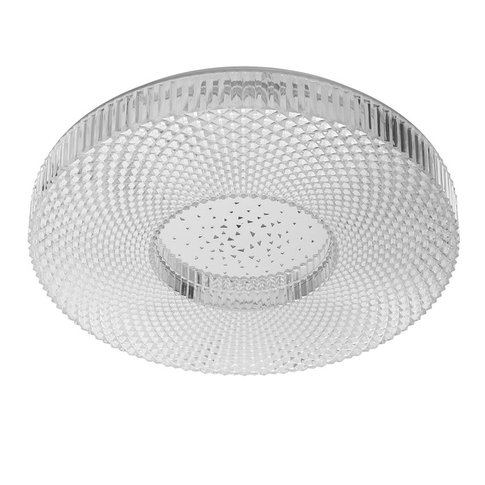 Светильник с ПДУ 74647/1 LED 80Вт диммер 3000-6000К белый-прозрачный 50х50 см Светильник с ПДУ 74647/1 LED 80Вт диммер 3000-6000К белый-прозрачный 50х50 см