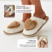 Тапочки женские размер 36-37, цвет бежевый Тапочки женские размер 36-37, цвет бежевый