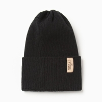 Шапка детская MINAKU, р-р 48-52, цвет черный Шапка детская MINAKU, р-р 48-52, цвет черный