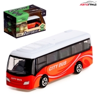 Автобус металлический &laquo;Междугородний&raquo;, масштаб 1:64, цвет красный