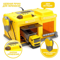 Парковка «Стройка» с машинкой и рацией, световые и звуковые эффекты, МИКС Парковка «Стройка» с машинкой и рацией, световые и звуковые эффекты, МИКС