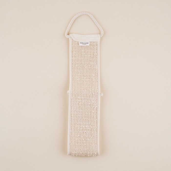 Мочалка - лента массажная SL Home &laquo;Ортика&raquo;, крапива, 60&times;10 см, цвет бежевый