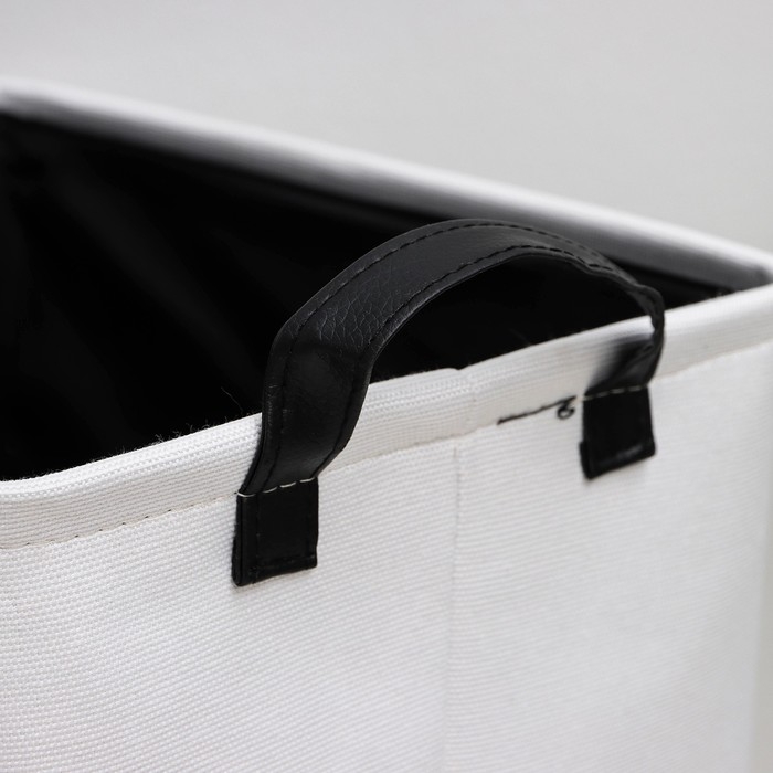 Корзина бельевая текстильная Доляна &laquo;Тигра&raquo;, с ручками, 38&times;27&times;37 см