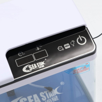 Аквариум SeaStar HX-319F в комплекте: LED-лампа, фильтр, 18 л, белый