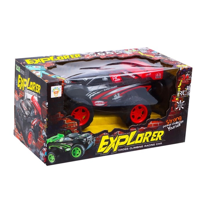 Джип радиоуправляемый «Исследователь», работает от батареек, цвет красный Джип радиоуправляемый «Исследователь», работает от батареек, цвет красный