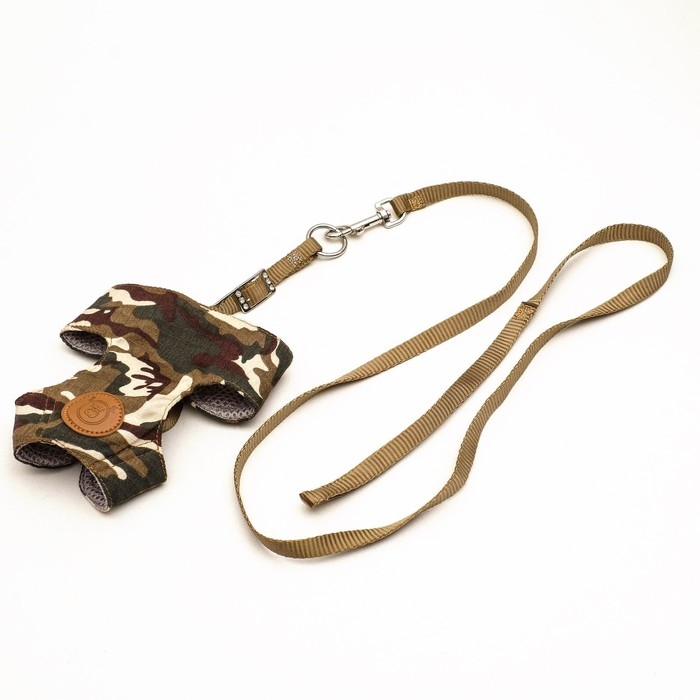 Комплект "Рефлекс", размер M, поводок 95 см, ОГ 20-58 см, камуфляж