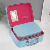 Шкатулка кожзам с зеркалом "Плетение" голубая н-р 3 шт 19,4х12,5х8 22х16х9 11,5х24,5х18,5 см Шкатулка кожзам с зеркалом "Плетение" голубая н-р 3 шт 19,4х12,5х8 22х16х9 11,5х24,5х18,5 см