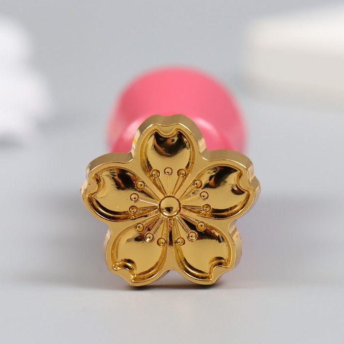 Набор печатей для сургуча с деревянной ручкой "Цветочный" 12,8х8,6 см