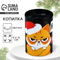 Копилка новогодний подарок &laquo;Новый год: Не дам! Деньги на подарки&raquo;, 8 х 12 см.