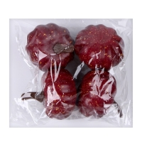 Фигурка для поделок и декора &laquo;Тыква&raquo;, набор 4 шт., размер 1 шт. &mdash; 6 &times; 6 &times; 6 см, цвет коричневый