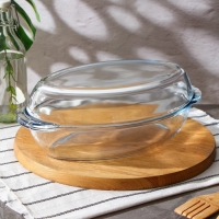 Форма для запекания из жаропрочного стекла Borcam, 2 л, овальная Форма для запекания из жаропрочного стекла Borcam, 2 л, овальная