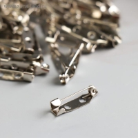 Основа для творчества "Значок с булавкой" набор 60 шт серебро 0,5х2 см Основа для творчества "Значок с булавкой" набор 60 шт серебро 0,5х2 см