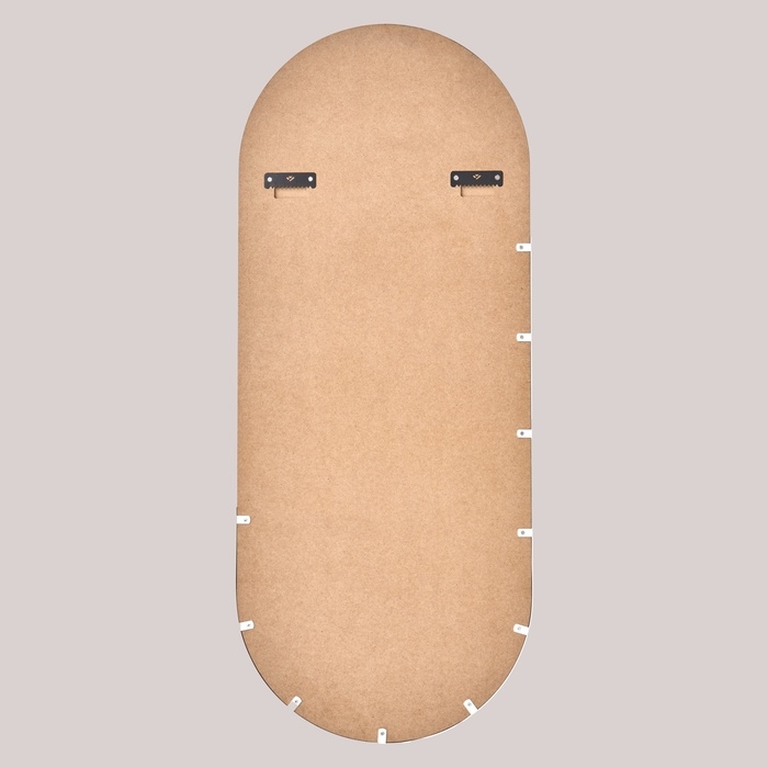 Зеркало настенное Зеркало настенное "Белый Рубин", в овальном корпусе, 110х45 см