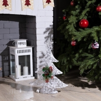 Светодиодная фигура «Ёлка» 37 × 50 × 10 см, металл, текстиль, 220 В, свечение мульти Светодиодная фигура «Ёлка» 37 × 50 × 10 см, металл, текстиль, 220 В, свечение мульти