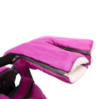 Санки-коляска &laquo;Наши детки 5-1&raquo; со снеговиком, цвет орхидея