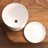 Горшок цветочный Галактика белая 5.4 л