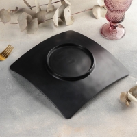 Блюдо &laquo;Чёрный Восток&raquo;, 25&times;25&times;5 см, цвет чёрный