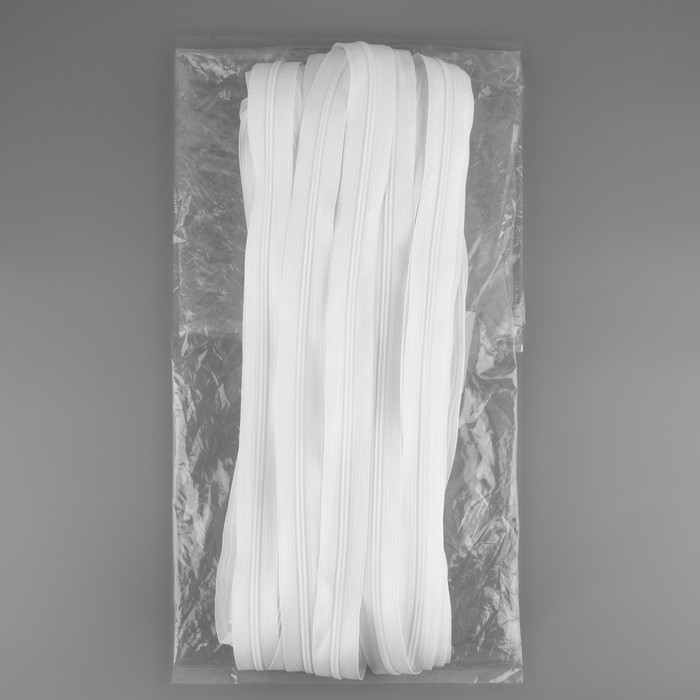 Молния рулонная &laquo;Спираль&raquo;, №3, 50 м, цвет белый