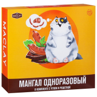 Мангал Maclay, одноразовый, 32х26х6 см, в комплекте: уголь, решётка &laquo;Сосиски&raquo;