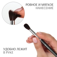 Кисть для макияжа «PREMIUM», 17,5 см, цвет чёрный Кисть для макияжа «PREMIUM», 17,5 см, цвет чёрный