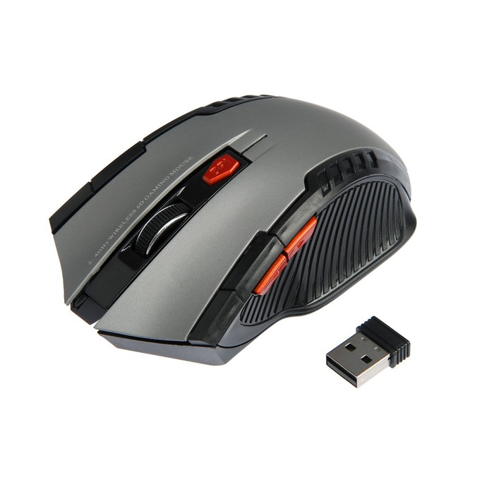 Мышь Luazon MB-2.6, беспроводная, оптическая, 1600 dpi, 2xAAA (не в компл.), USB,черно-серая Мышь Luazon MB-2.6, беспроводная, оптическая, 1600 dpi, 2xAAA (не в компл.), USB,черно-серая