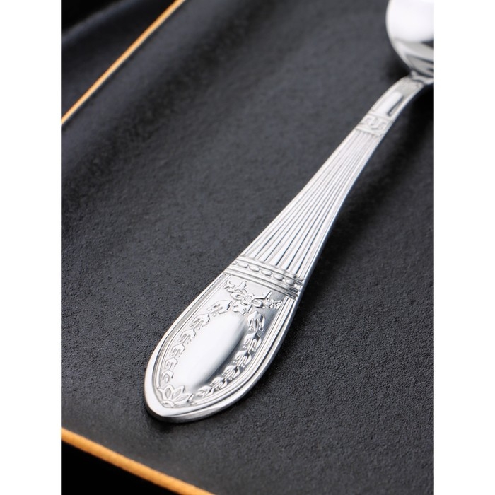 Ложка чайная «Беркли», длина 14,4 см, толщина 2 мм, цвет серебряный Ложка чайная «Беркли», длина 14,4 см, толщина 2 мм, цвет серебряный