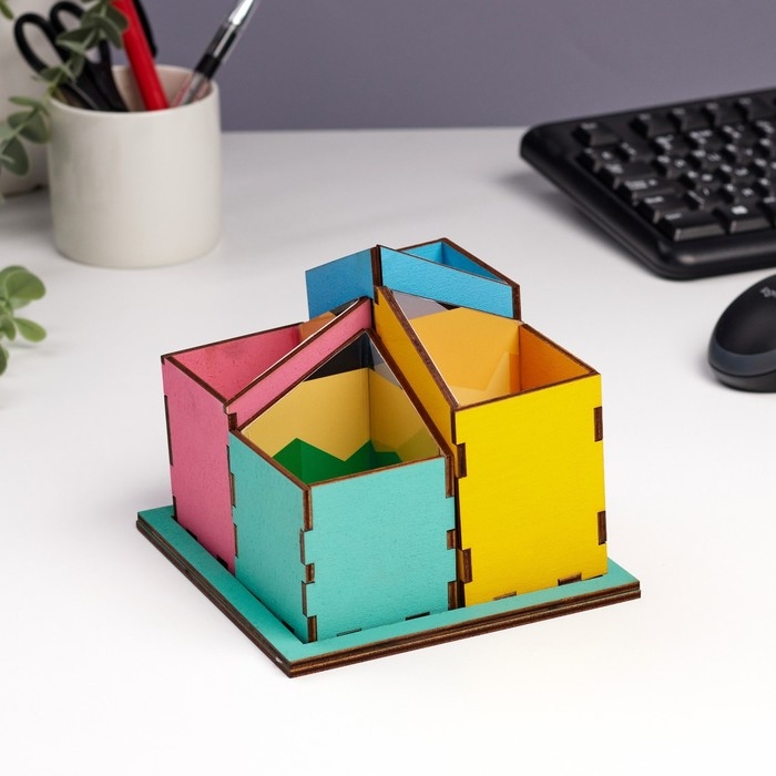 Органайзер для канцелярии "Карандаши" 15,5х15,5х13,5 см