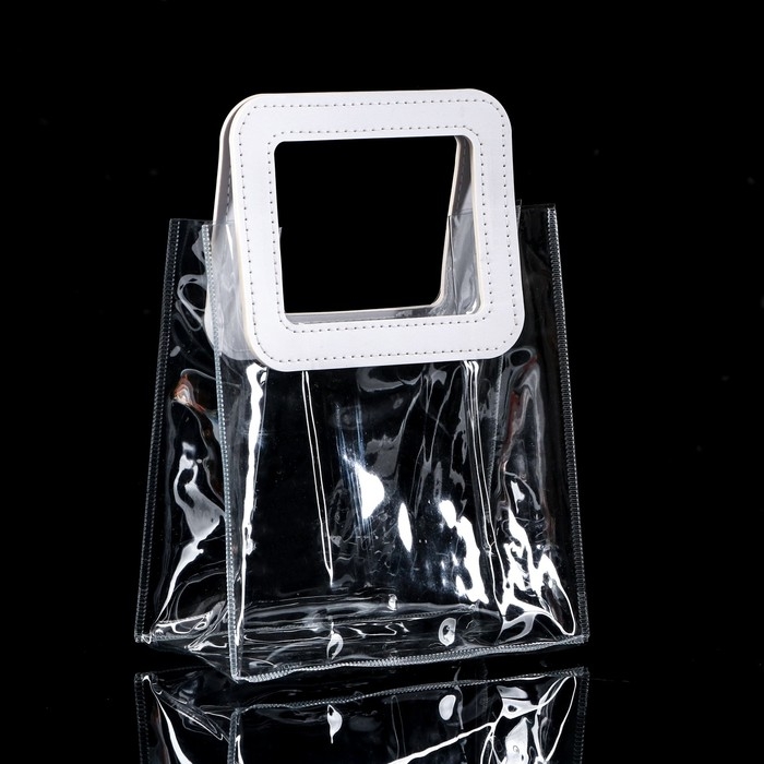 Пакет подарочный из ПВХ Белый 20 x 18 x 10 см Пакет подарочный из ПВХ Белый 20 x 18 x 10 см