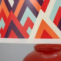 Настольная лампа "Абстракция" Е14 15Вт красный RISALUX