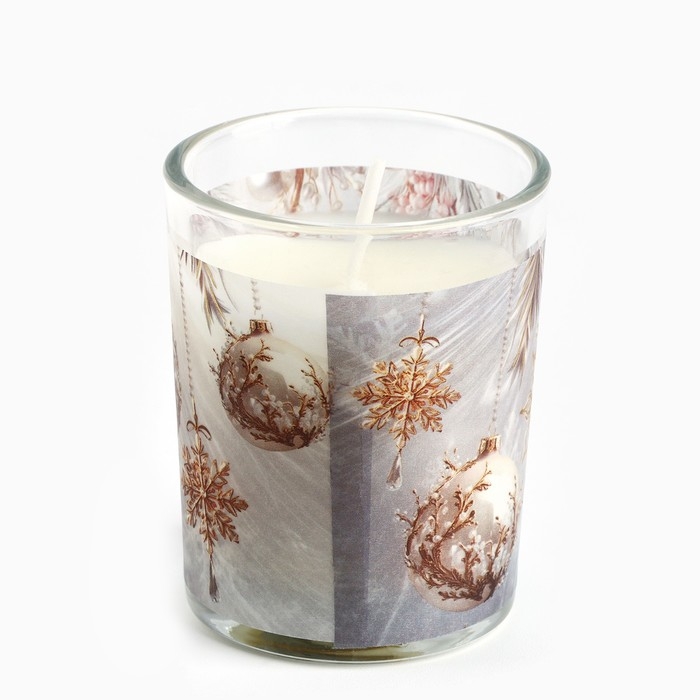 Новогодняя свеча с калькой «Новый год: Сказочного года», аромат корица,5х6х5 см Новогодняя свеча с калькой «Новый год: Сказочного года», аромат корица,5х6х5 см