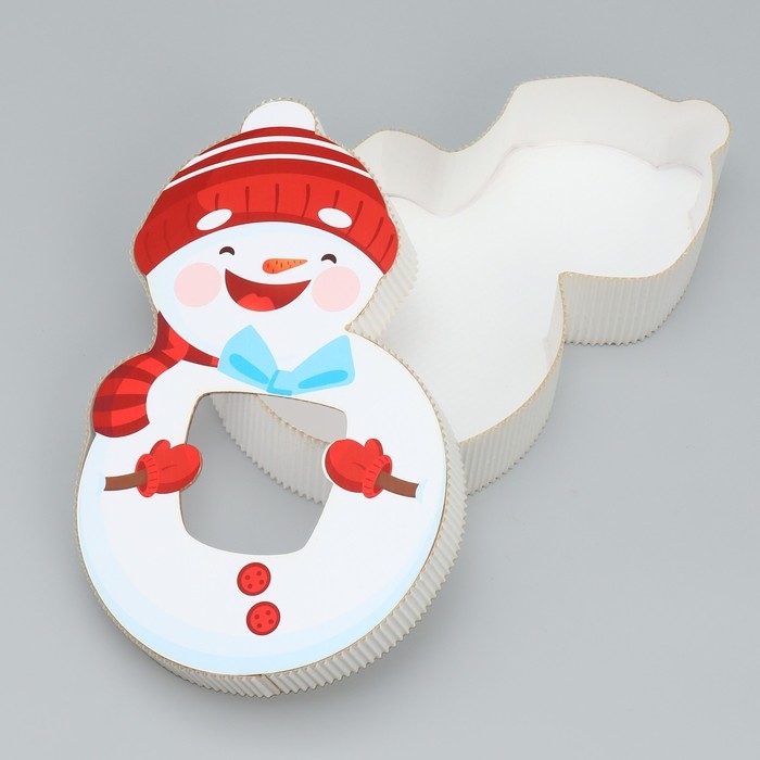 Коробка подарочная «Снеговик», 15.2 х 25.1 х 5 см, Новый год Коробка подарочная «Снеговик», 15.2 х 25.1 х 5 см, Новый год