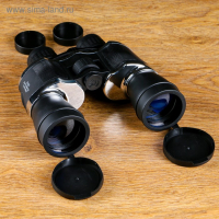 Бинокль 7х50, "Лесной массив", черный, серебристые вставки пластик Бинокль 7х50, "Лесной массив", черный, серебристые вставки пластик