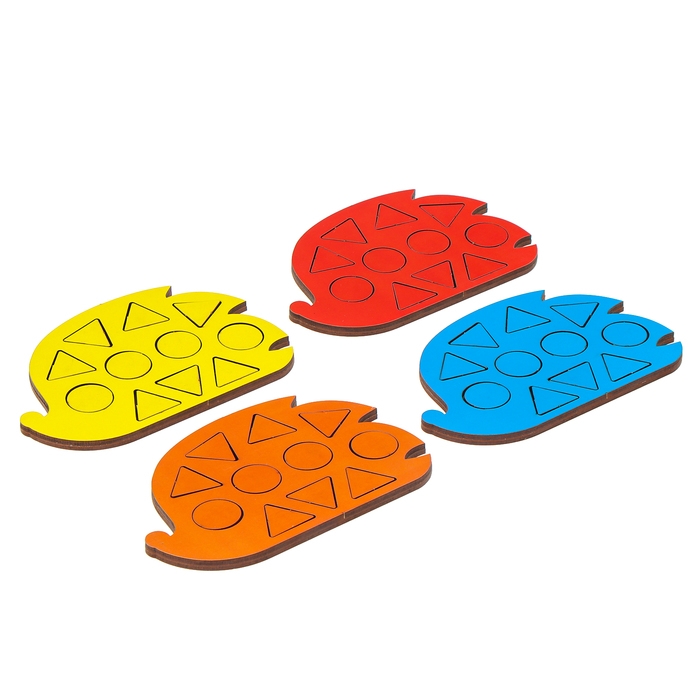 Мозаика &laquo;Ёжик в лесу&raquo;, 15 &times; 10 см, набор 4 шт.