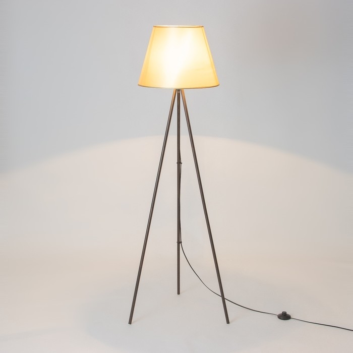 Торшер "Лаут" 1х15Вт Е27  шоколад, шампань