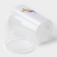 Горшок для орхидей с поддоном, 3,5 л, пластиковый, цвет прозрачный Горшок для орхидей с поддоном, 3,5 л, пластиковый, цвет прозрачный