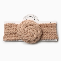 Повязка на голову Крошка Я &laquo;Бантик&raquo;, цв. бежевый, р-р 46-48