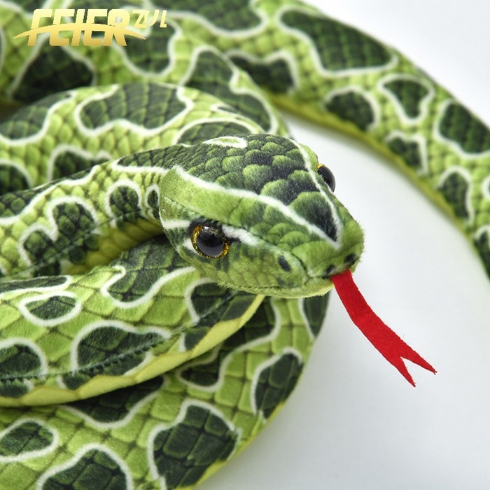 Мягкая игрушка "Змея", 52 см/300 см, цвет зеленый