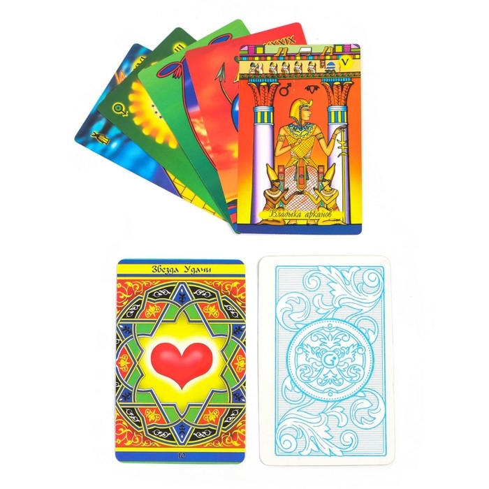 Карты таро Египетское, карты гадальные, с инструкцией, 78 карт, 7.1 х 11.6 см, 18+