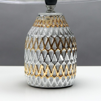 Настольная лампа 16788/1 E14 40Вт серебристо-золотой 20x20x30 см RISALUX Настольная лампа 16788/1 E14 40Вт серебристо-золотой 20x20x30 см RISALUX