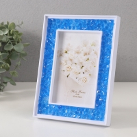 Фоторамка пластик 10х15 см "Синие камешки" 2х14,7х19,7 см