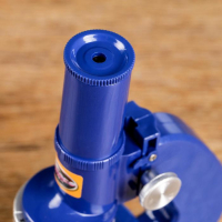 Микроскоп "Биология", кратность увеличения 450х, 200х, 100х, с подсветкой, синий Микроскоп "Биология", кратность увеличения 450х, 200х, 100х, с подсветкой, синий